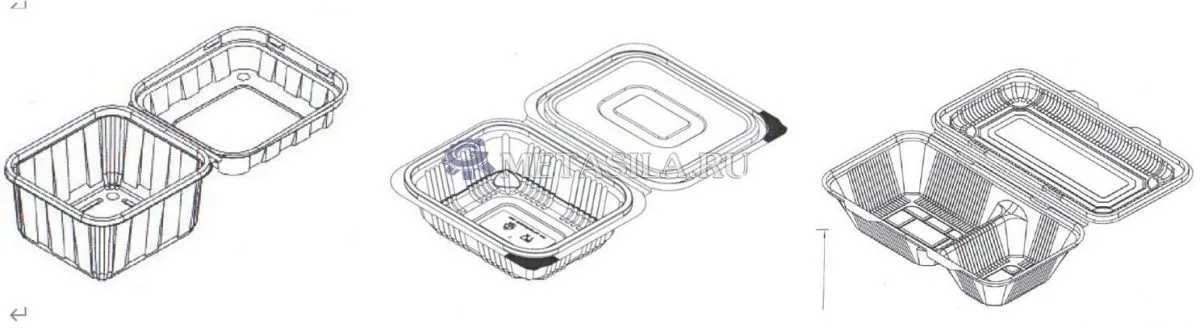 картинка Линия по производству пластиковых контейнеров RT-75 от магазина Метасила