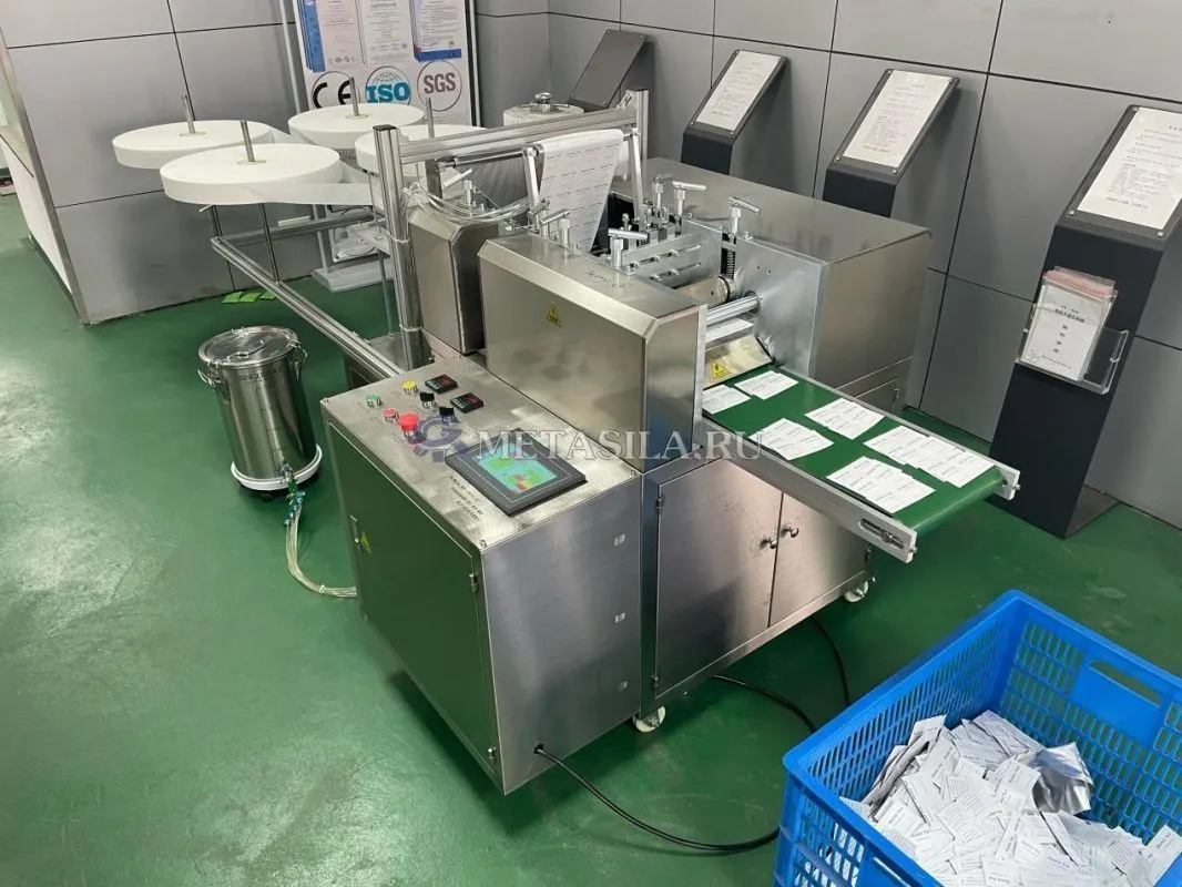 картинка Станок по производству спиртовых салфеток T-55  от магазина компании Метасила
