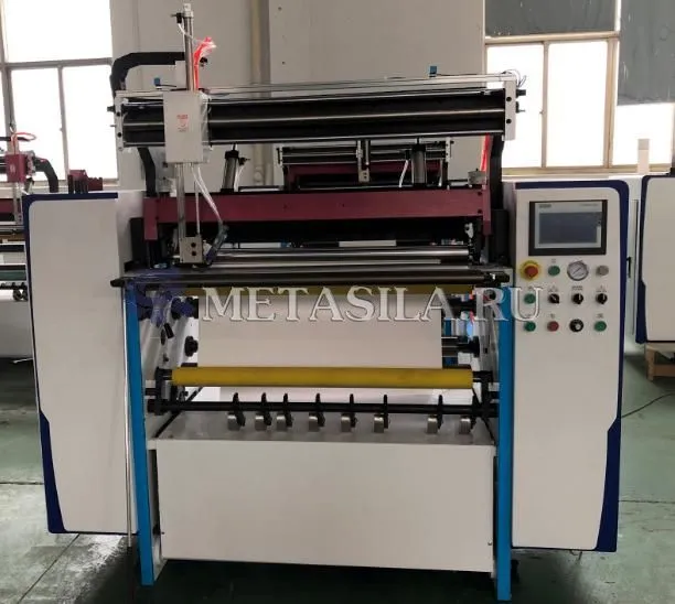 картинка Бобинорезальная машина для чековой ленты с опциями автоподачи шпуль и авторезки от магазина Метасила