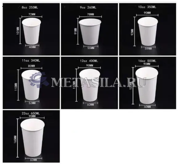 картинка Линия по изготовлению бумажных стаканчиков для кофе от магазина Метасила