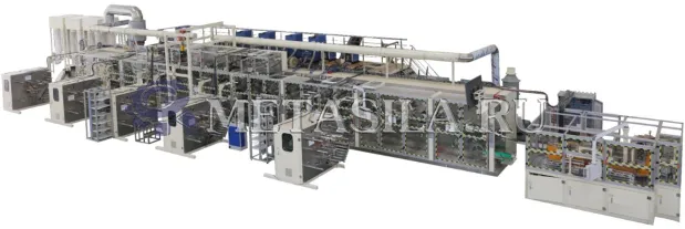 картинка Линия по производству детских памперсов RT-57 от магазина Метасила