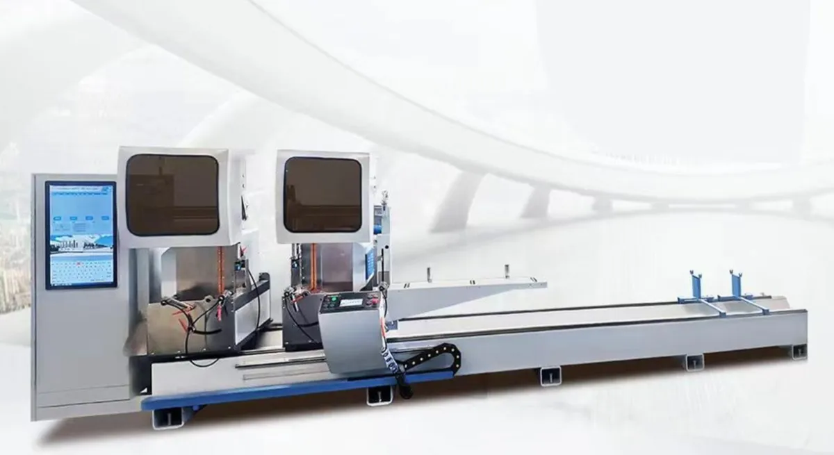 картинка Станок для резки алюминиевых профилей с ЧПУ, двухголовочный (модель YTR-2) от магазина Метасила