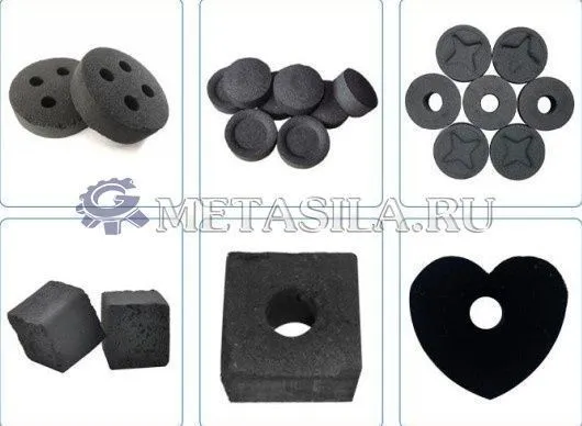 картинка Брикетирование угля для кальяна  от магазина Метасила