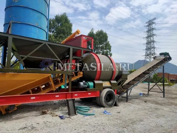 картинка Мобильная бетоносмесительная установка от магазина Метасила