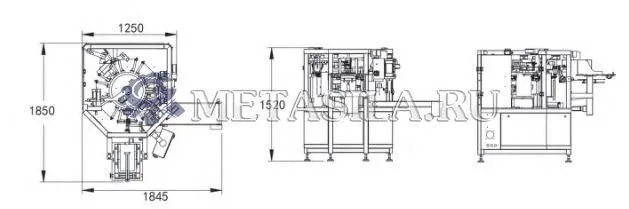 фото Автоматическая линия по упаковке таблеток для посудомоечных машин  от магазина Метасила