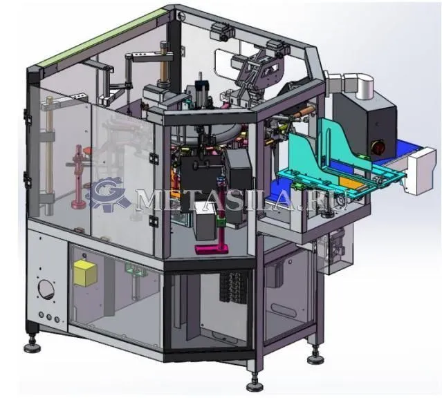 фото Автоматическая линия по упаковке таблеток для посудомоечных машин  от магазина Метасила