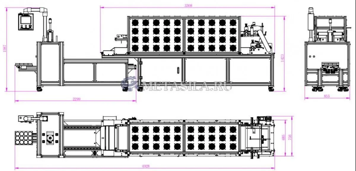 картинка Станок для изготовления патчей для глаз  от магазина Метасила