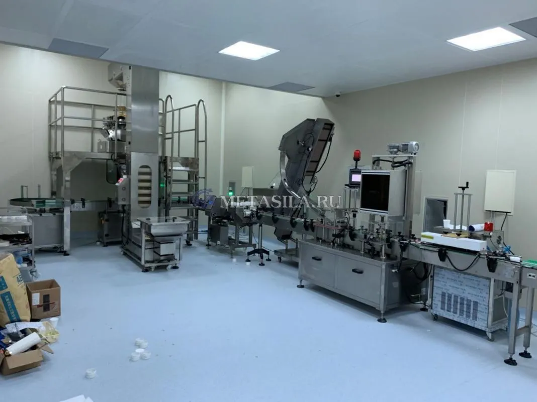фото Линия для наполнения и укупорки жидкости в пакеты от магазина Метасила