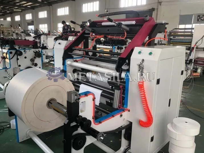 картинка Бобинорезальная машина для чековой ленты с опциями автоподачи шпуль и авторезки от магазина Метасила