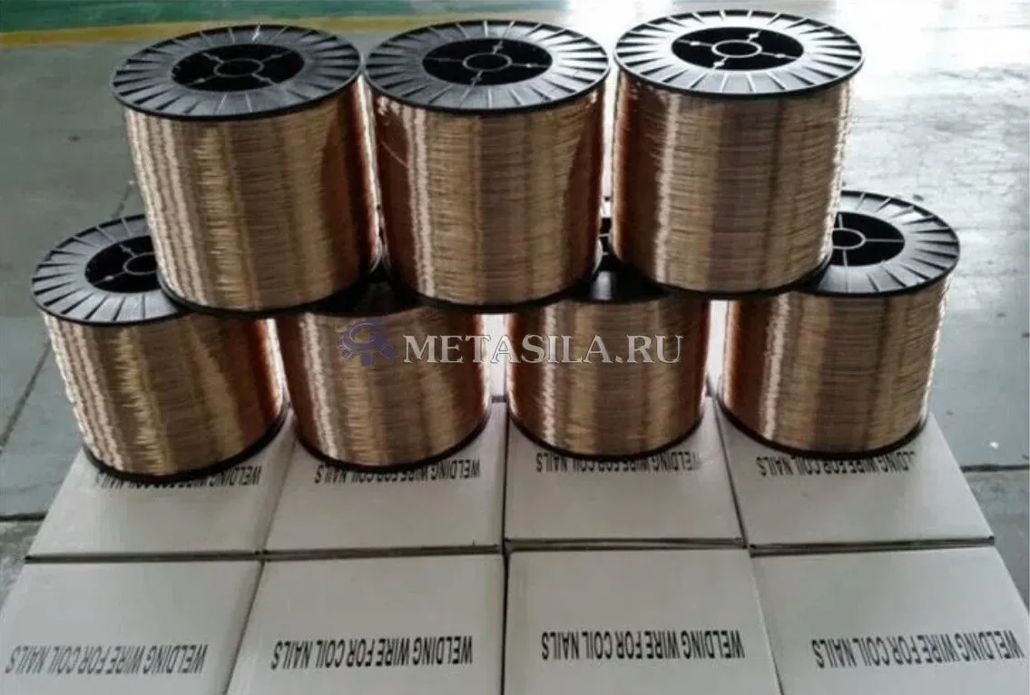 Фото Сварочная проволока для рулонных гвоздей от магазина Метасила