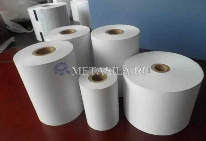 картинка Бобинорезальная машина для чековой ленты с опциями автоподачи шпуль и авторезки от магазина Метасила