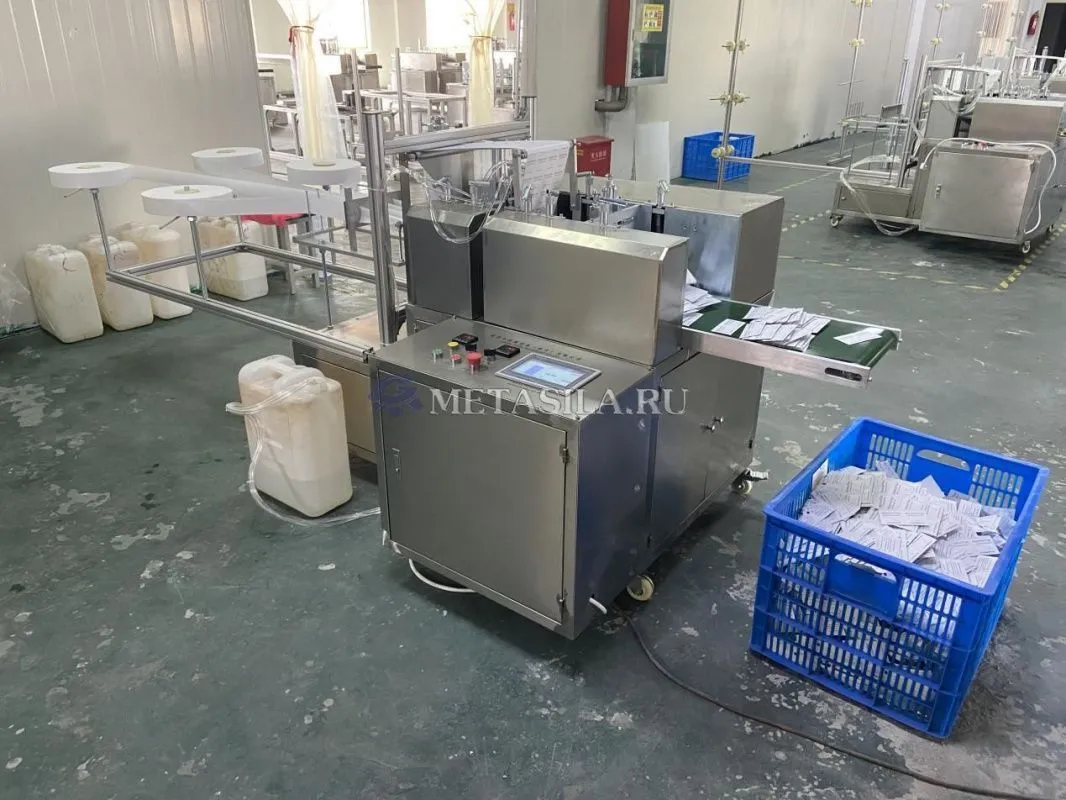 картинка Станок по производству спиртовых салфеток T-55  от магазина компании Метасила