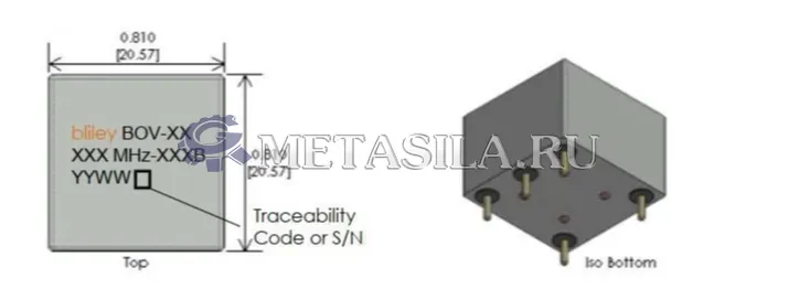 картинка Осциллятор BOVTJ-10MEA-ECCB OCXO, 10MHZ, TH, 20.6MM X 20.6MM BLILEY TECHNOLOGIES от магазина Метасила