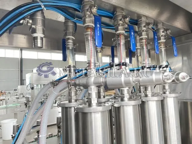 фото Линия для наполнения и укупорки жидкости в пакеты от магазина Метасила