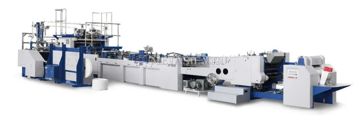 картинка Линия по производству бумажных пакетов A-555  от поставщика магазина Метасила 