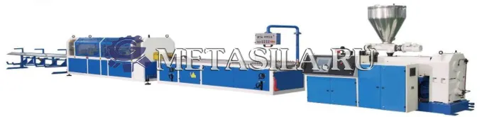 картинка Линия по производству плинтусов из ПВХ  от магазина Метасила