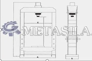 картинка  Электрогидравлический пресс  от магазина Метасила