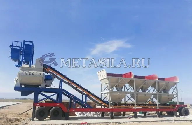 картинка Мобильная бетоносмесительная установка от магазина Метасила
