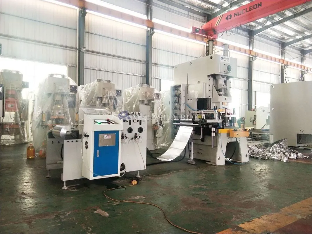 картинка Линия производства алюминиевых форм для запекания  от магазина Метасила