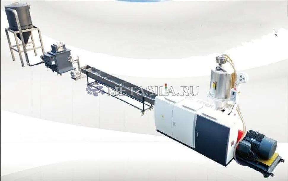 картинка Линия гранулирования хлопьев ПЭТ бутылок от магазина Метасила