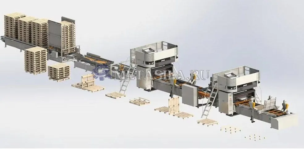 картинка Автоматическая линия по производству поддонов WJ-98 от магазина Метасила