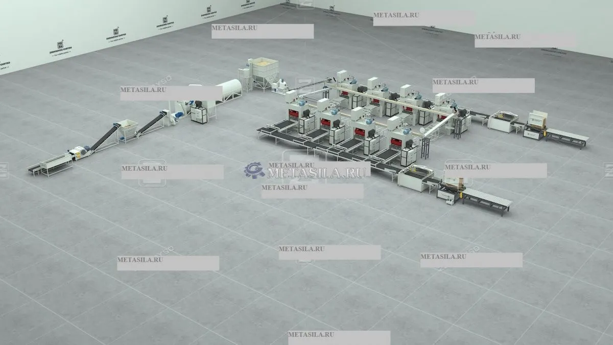 картинка Линия по производству поддонов из прессованной древесины GY87  от магазина Метасила