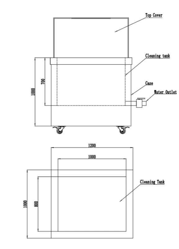 картинка Ультразвуковая очистительная установка, модель 560 л от магазина Метасила