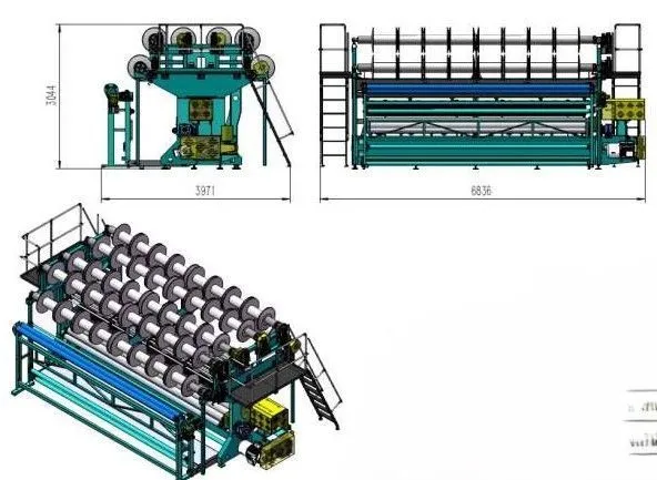 картинка Машина для производства спортивных сеток (рашель-машина) от магазина Метасила