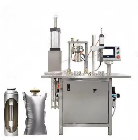 фото Станок для наполнения и герметизации аэрозольных баллонов F17K от магазина Метасила