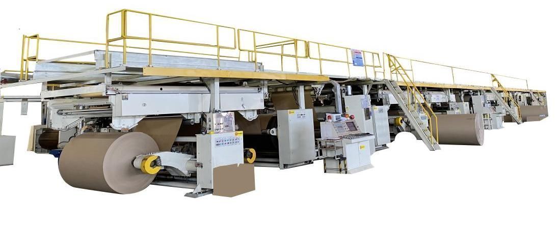 картинка Линия по производству трехслойного гофрированного картона A180R от магазина Метасила