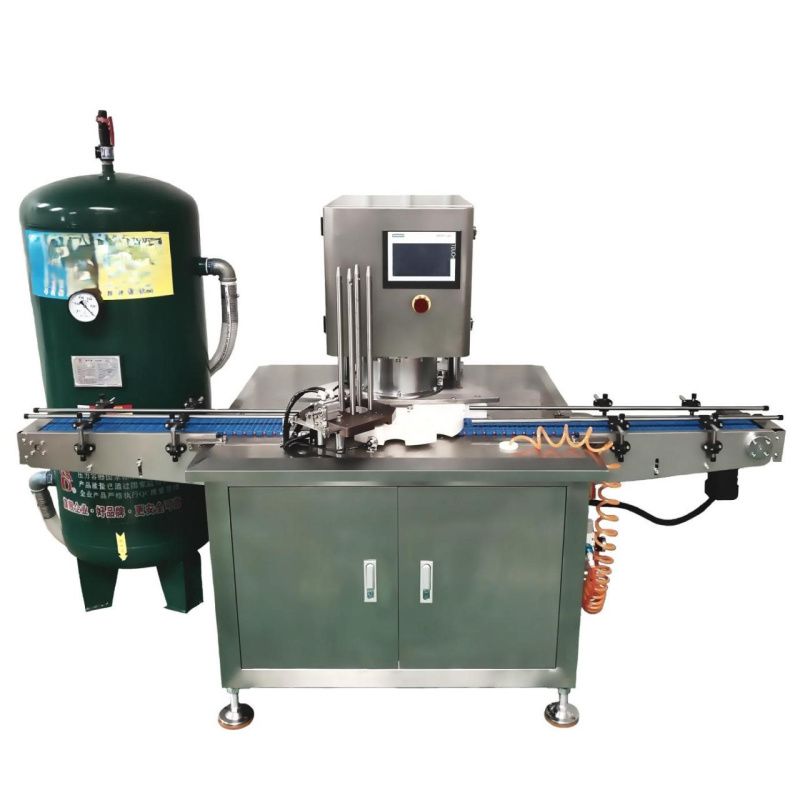 фото Автоматическая вакуумная машина для запайки железных банок (25-40 шт. в мин) от магазина Метасила