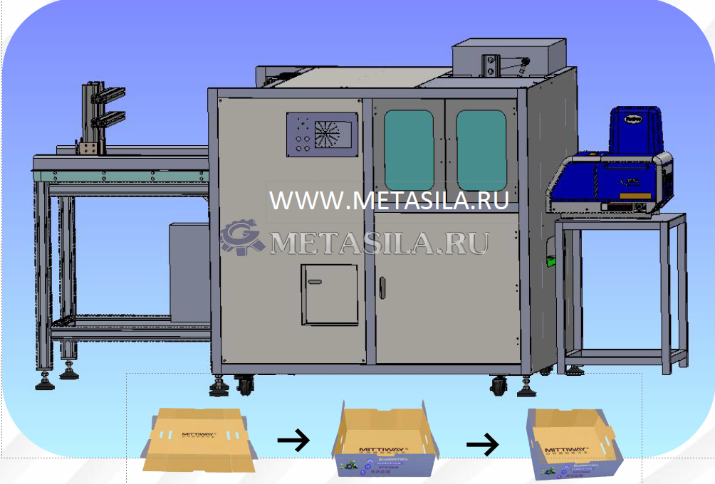 картинка Линия по производству одноразовых картонных подносов DR-57  от магазина Метасила