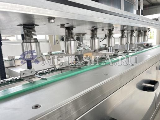 фото Линия для наполнения и укупорки жидкости в пакеты от магазина Метасила