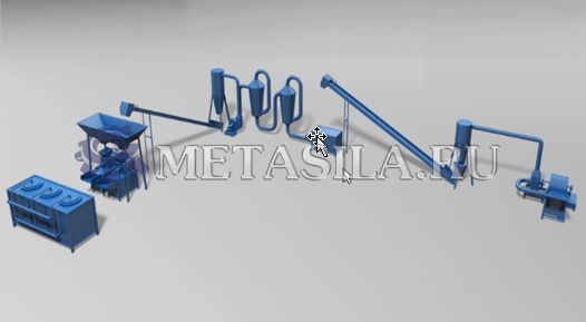 картинка Линия по производству топливных брикетов   от магазина Метасила