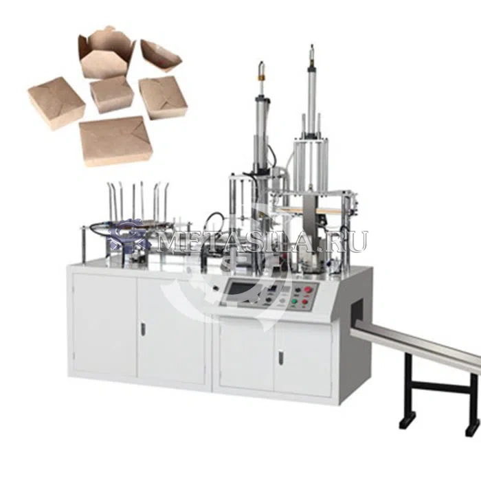 картинка Автоматическая машина для изготовления ланч-боксов из крафт-бумаги с сеткой от магазина Метасила