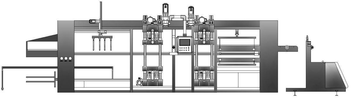 картинка Термоформовочная машина для производства контейнеров M16 от магазина Метасила