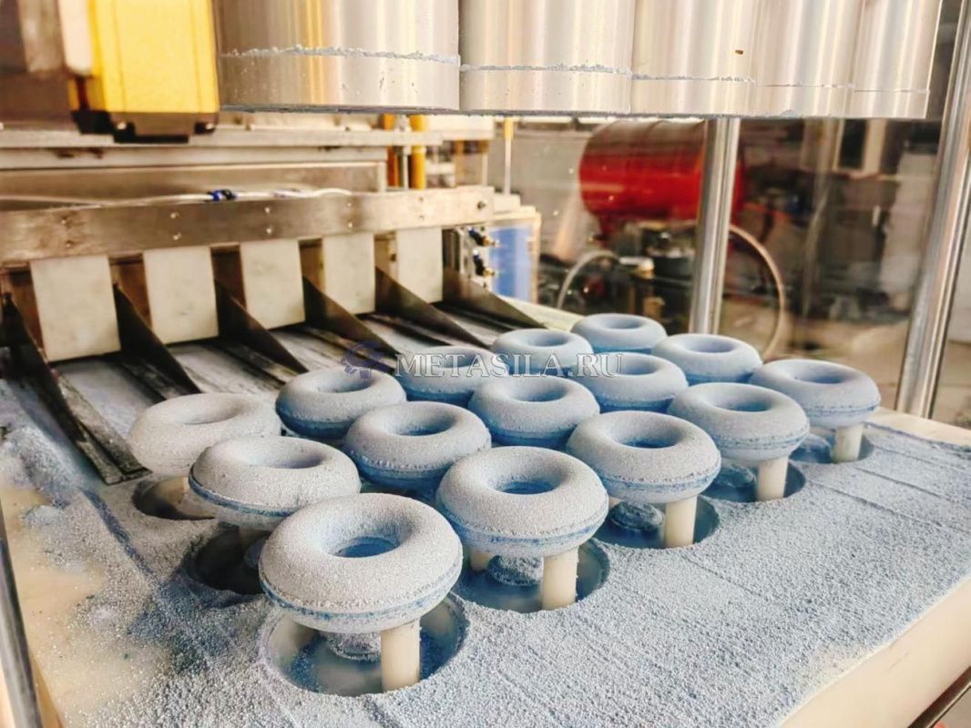 картинка Станок для производства бомбочек для ванн F-005 (одноцветная однорядная форма) от магазина Метасила