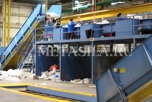 картинка Линия автоматической сортировки мусора  от магазина Метасила