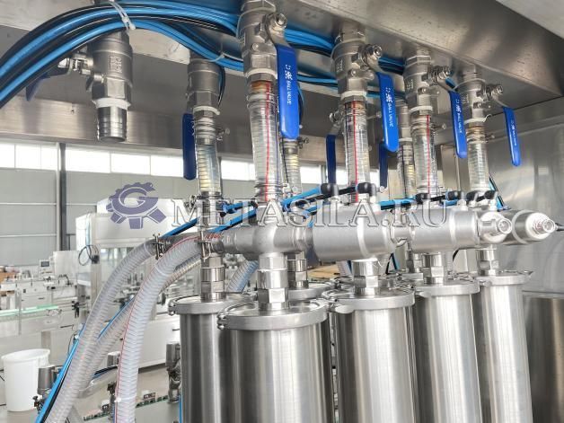 фото Линия для наполнения и укупорки жидкости в пакеты от магазина Метасила