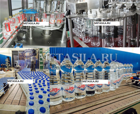 картинка Автоматическая линия по розливу газированной воды в бутылки DF-58  от магазина Метасила