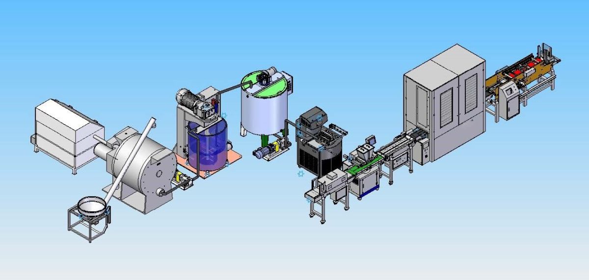 картинка Линия по производству шоколада E-40 от магазина Метасила