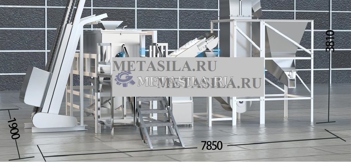 картинка Линия по производству стирального порошка HR-22 (1000 кг/ч)  от магазина Метасила