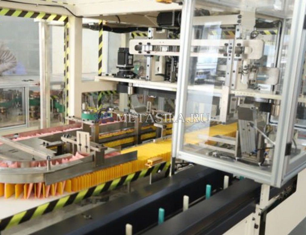 картинка Машина для производства гигиенических салфеток с сервоприводом от магазина Метасила