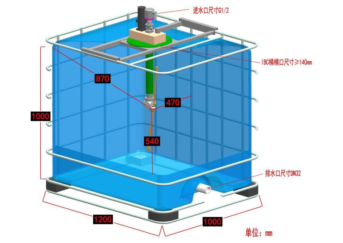 фото Оборудование для мойки Еврокубов (IBC контейнеров) от магазина Метасила