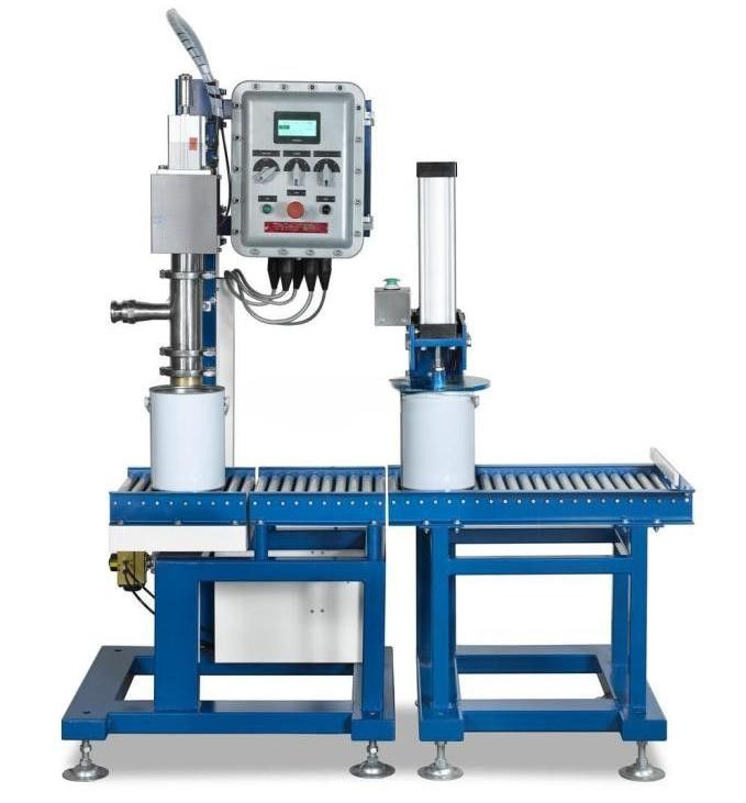 фото Станок для наполнения и герметизации жидкостей в железные банки (1-5 л) R-98В от магазина Метасила