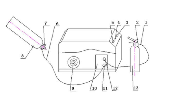 картинка Аппарат для заправки огнетушителей углекислотой (CO₂), модель 1Q от магазина Метасила