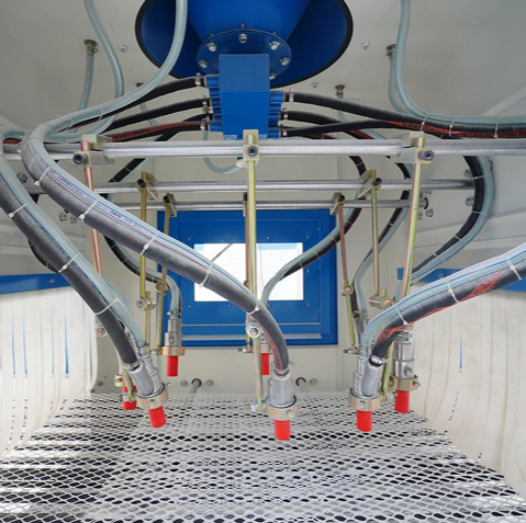 картинка Автоматическая пескоструйная машина с конвейером (модель REG-19) от магазина Метасила