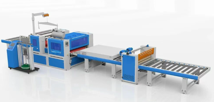 картинка Линия ламинирования гипсокартона холодным клеем FRP-400 от магазина Метасила