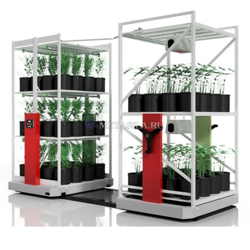 картинка Мобильные стеллажи для выращивания продукции (вертикальная ферма) от магазина Метасила