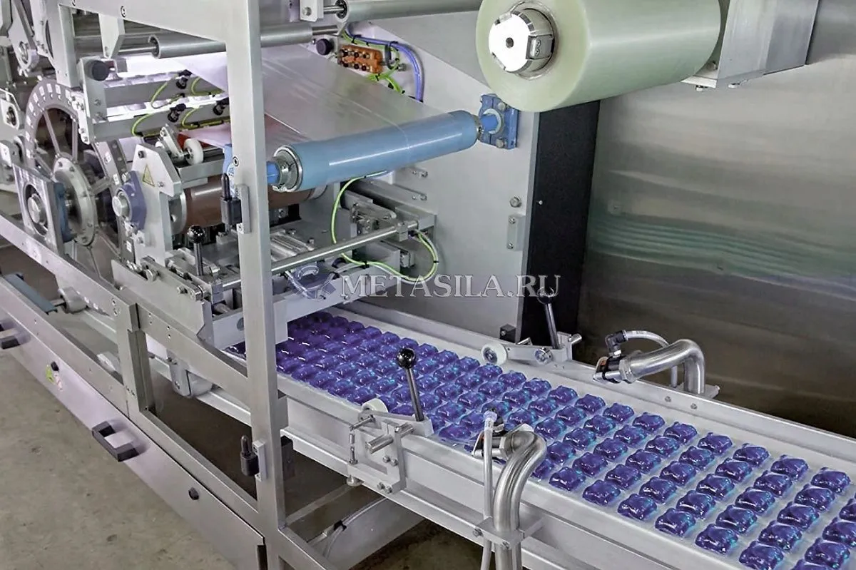 фото Автоматическое оборудование для упаковки геля и стирального порошка в капсулы от магазина Метасила